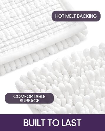 Килимок для ванної кімнати DEXI Chenille, м'який, товстий, антиковзний, 50,8 x 81,3 см, оливковий