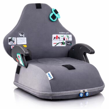 Trunki BoostApak 2-в-1: Автокрісло-бустер з рюкзаком для дітей (6+ років), i-Size, сірий (126-150 см)