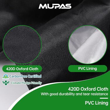 Водонепроникний чохол для садово-патіо меблів 420D Oxford, 180x120x74 см (чорний)