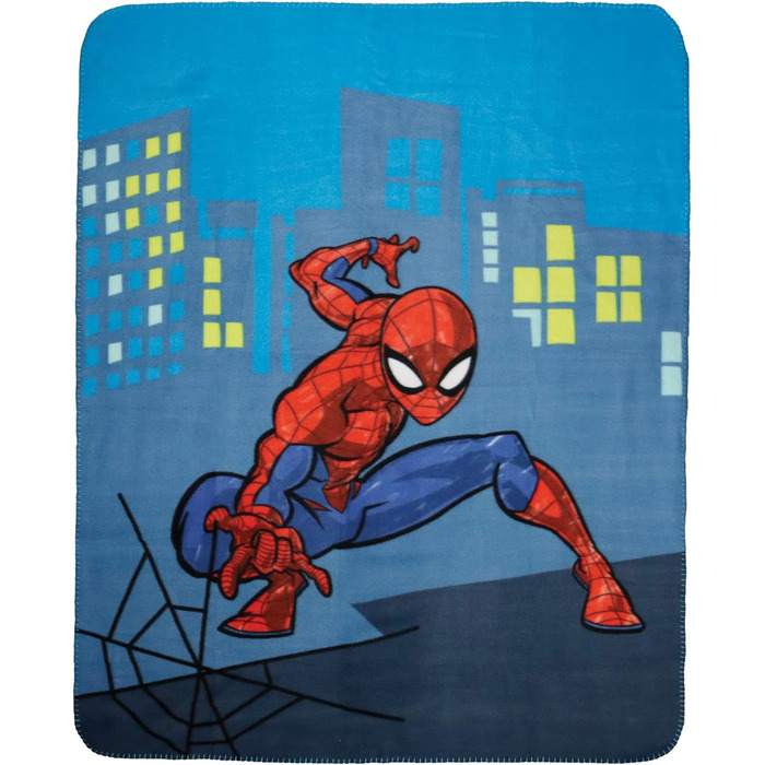 Флісова ковдра CTI Spiderman 110x140 см, синя