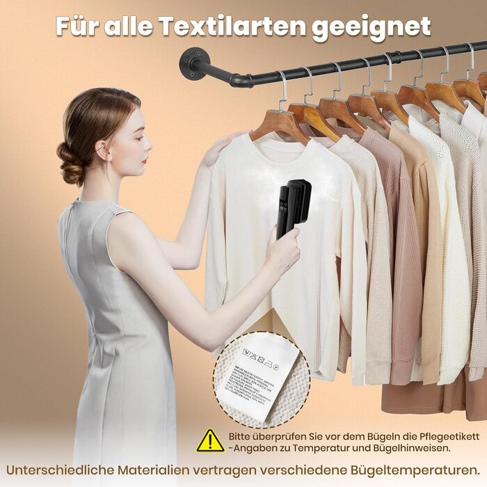 Портативний парогенератор для подорожей 2-в-1 Black, Швидкий нагрів 15с