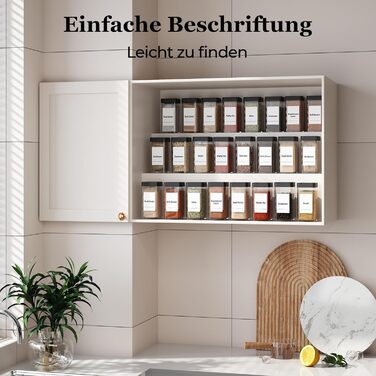 Набір баночок для спецій кутовий 12 шт. 120 мл з кришкою, чорний, з дозатором та 120 етикетками