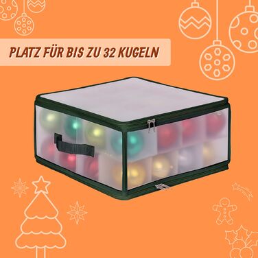 Коробка для зберігання новорічних кулі