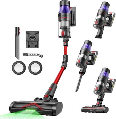 Бездротовий акумуляторний пилосос Ultenic U16 Flex: 550W, 50000Pa, 60 хв роботи, сенсорний екран, труба-кліпса, док-станція, антизаплутування для твердих поверхонь, килимів та шерсті тварин