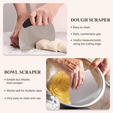 Набір для закваски Sauerteig Starter Set: 11 предметів, круглий гніт для хліба 23 см, повний набір аксесуарів для випікання хліба, подарунковий набір для початківців та досвідчених пекарів