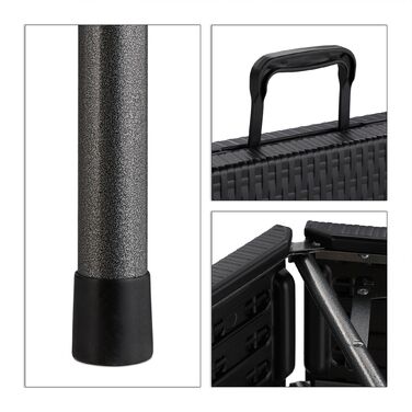 Набір з двох барних стільців Relaxdays, чорний