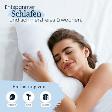 Подушка для сну на боці Gentle North 40x145 см, довга анатомічна подушка для тіла з мікроволокном, що миється, для дорослих