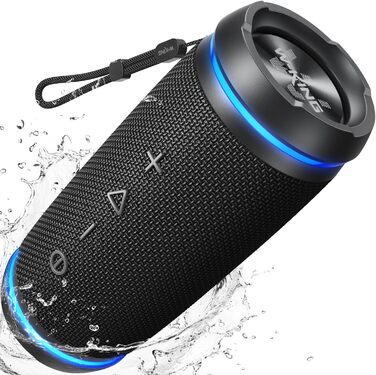 W-KING Портативна Bluetooth Колонка 36W з 360° Звуком, IPX6 Водовідштовхування, AUX, 30 годин роботи, для дому, відпочинку, подорожей та гольфу
