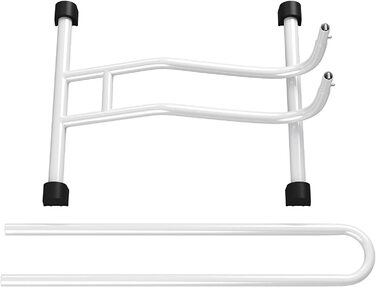 Кріплення для велосипедів WELLGRO - сталь, надійна підставка - колір білий, 4 шт.
