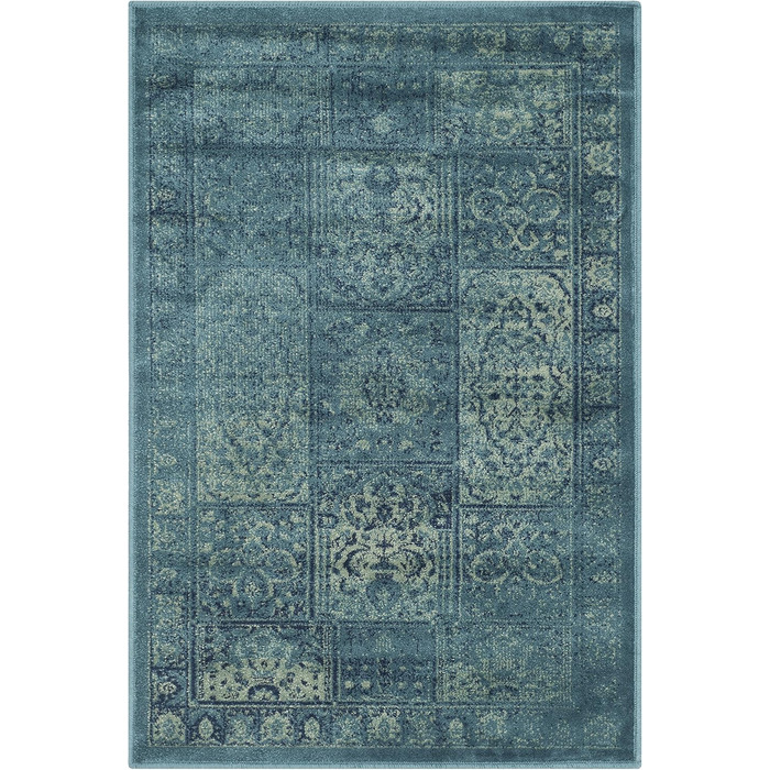 Килим SAFAVIEH Traditional - вінтажний, з коротким ворсом, бірюзовий/мульти, 160x229 см