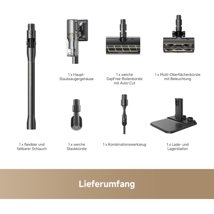 Dreame V20 Pro-A: Бездротовий пилосос для твердих підлог та килимів, 24000 Па, 90 хв роботи, фільтрація 99.99%, видалення шерсті тварин