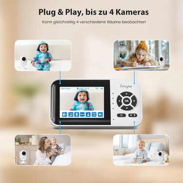 Інтелектуальний відеоніяня для дітей з дисплеєм 2.8