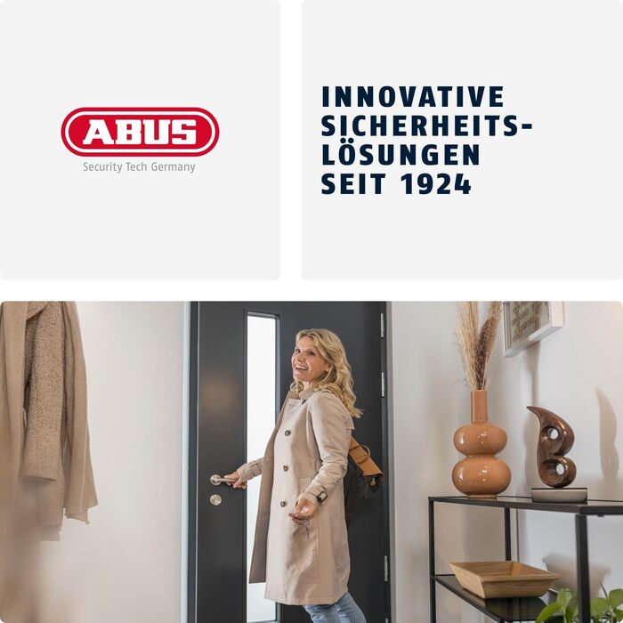 ABUS KeyGarage 797 LED - ключова скринька з замком для кріплення - з підсвічуванням цифр - для ключів та дрібних цінних речей - чорно-срібна (Big)