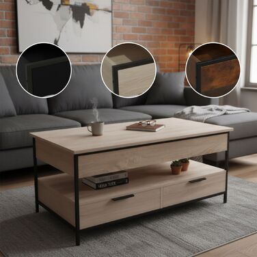 Зручний столик Relaxdays з місцем для зберігання