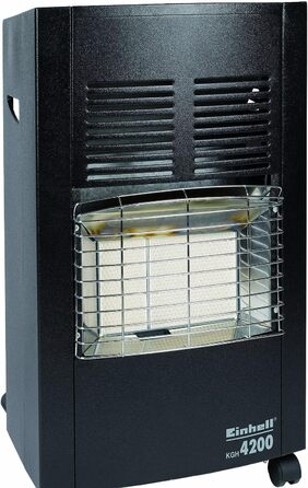 Газовий обігрівач Einhell KGH 4200 Керамічний (4200 Вт) з регулятором тиску газу, чорний