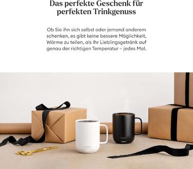 Розумний термокружка Ember Smart Mug 2, 295 мл, чорний: регулювання температури через додаток, LED дисплей, акумулятор, покращений дизайн