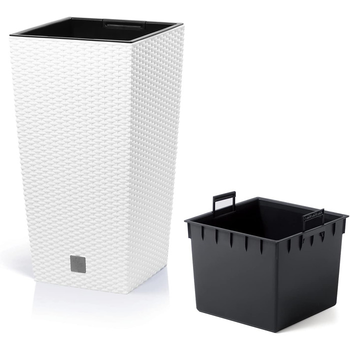 Каструля для приготування їжі Zeit 35 літрів з кришкою, 28,7 x 28,7 x 55 см, біла