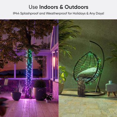 Nanoleaf Holiday String Lights Outdoor - 25 метрів, 300 LED, 18W, EU Smarte Lichterkette Pro