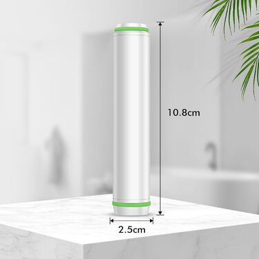 Фільтри для душу MEKO (2 шт.) - заміна для жорсткої води, видалення хлору та шкідливих речовин