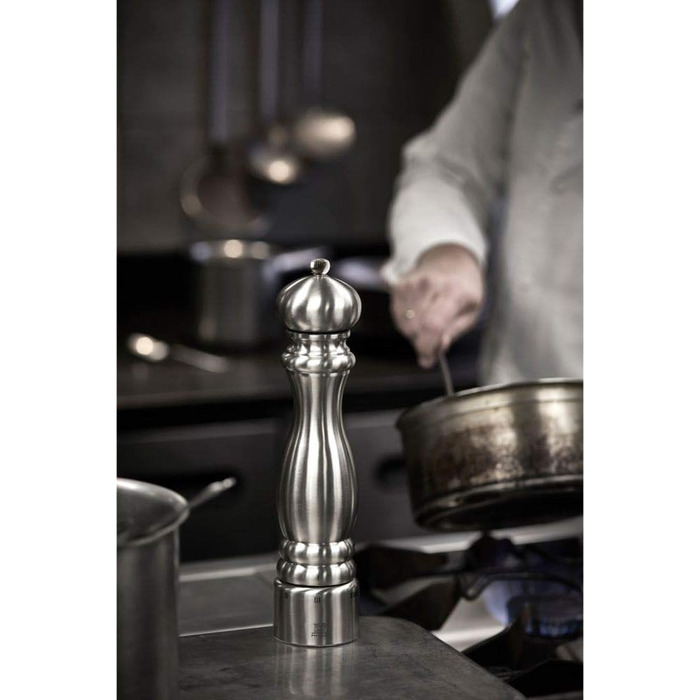 Нержавіюча сталь, 6.97x6.97x30 см, срібло, 32517 Paris Chef Pepper Mill