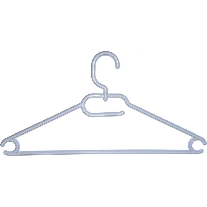 Вішалка для одягу 'Hagspiel 25 шт. пластикова універсальна вішалка для одягу колір близько 41 см (білий)