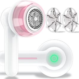 Електричний видальник ворсу для одягу з USB-зарядкою, 2 змінні насадки | Видалення ворсу з тканини, пуловерів, ковдр