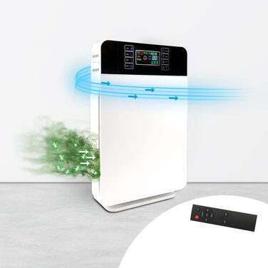 Повітряочисник Livington AirPurifier для кімнат до 30 м² – для алергіків, проти пилу, пилку та шерсті тварин, з автоматичним режимом та таймером