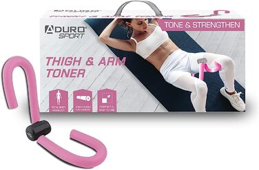 Тренажер для внутрішньої частини стегон Aduro Sport Thigh Master для жінок, повнорозмірний, тонік для стегон, тренажер для ніг покращена версія (рожевий)