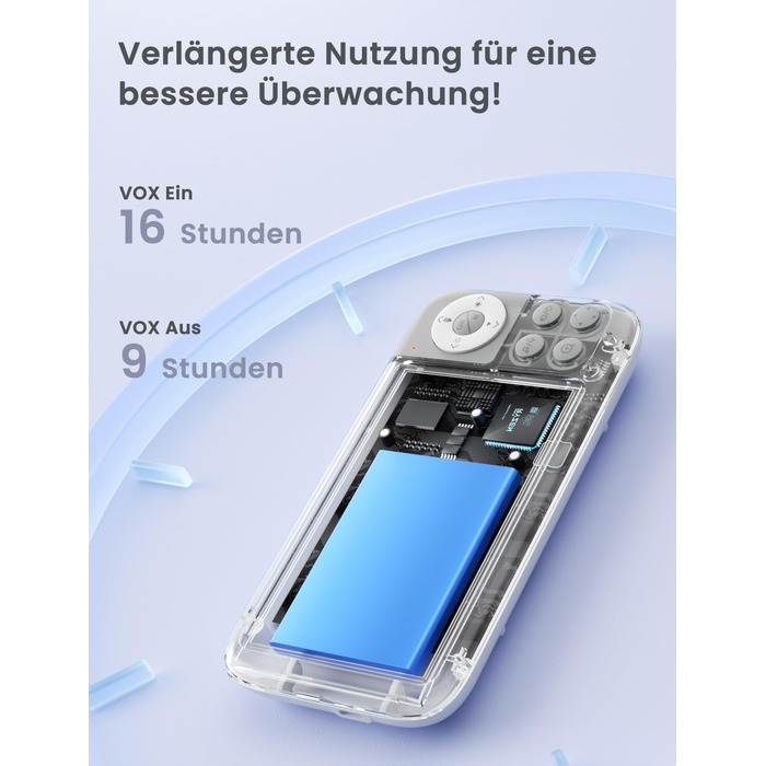 Відеоняня GHB з камерою 5'' HD IPS, 720P, 3050mAh, VOX, Zoom 3X, Нічне бачення, Зв'язок, 8 колискових, Підтримка 4 камер