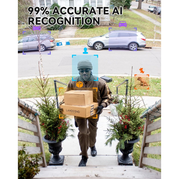 Відеодзвінок CPVAN з Wi-Fi, 2K HD камера, бездротовий, з PIR-датчиком руху, 2-сторонній аудіо, підтримка Alexa, SD-карта та хмарне сховище