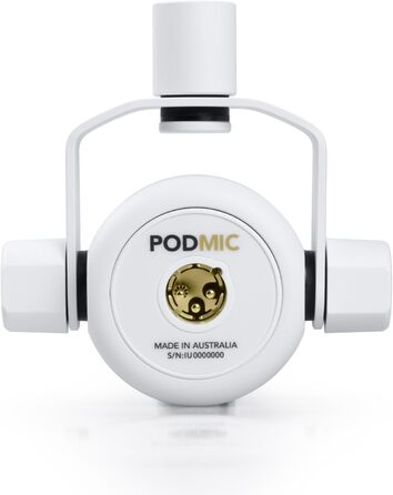 Rode XLR подкаст мікрофон для мовлення, чорний + відкривачка keepdrum (Podmic, білий)