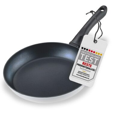 Набір сковорідок Fackelmann Arcadalina, 2 шт., діаметр 24 та 28 см, з переробленого алюмінію з керамічним покриттям, ергономічні ручки, підходить для індукційних плит, термостійкість +150 °C