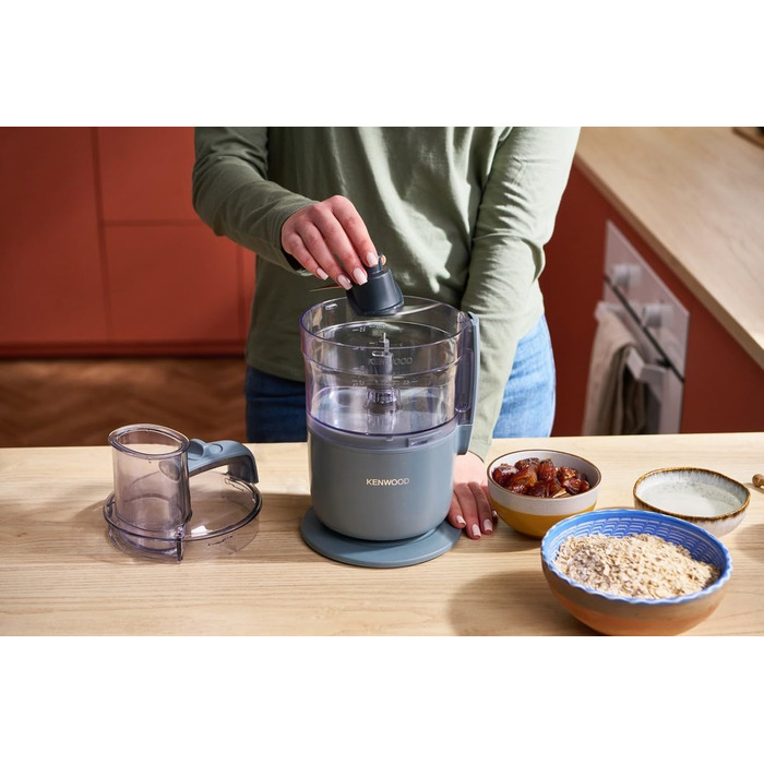 Кухонний комбайн Kenwood MultiPro Go FDP22.130GY, 650 Вт, 1.3 л, Компактний, Багатофункціональний, Синій/Сірий