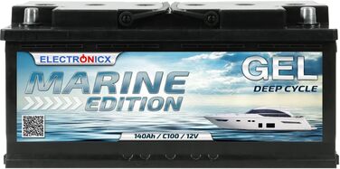 Акумулятор 12V 140Ah GEL Marine Edition для човнів, автофургонів, кемпінгу, сонячна батарея