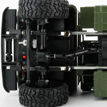 Радіокерований військовий всюдохід-вантажівка s-idee® Militär Truck 1:16 4WD 2.4 GHz