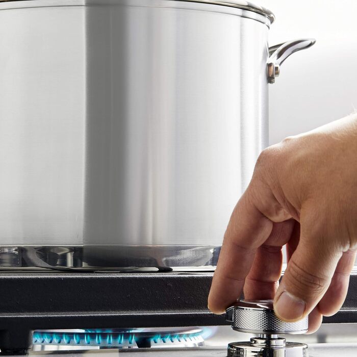 Сковорода гриль KitchenAid 71012 з тришаровим дном, нержавіюча сталь, з антипригарним покриттям, 7.6 л