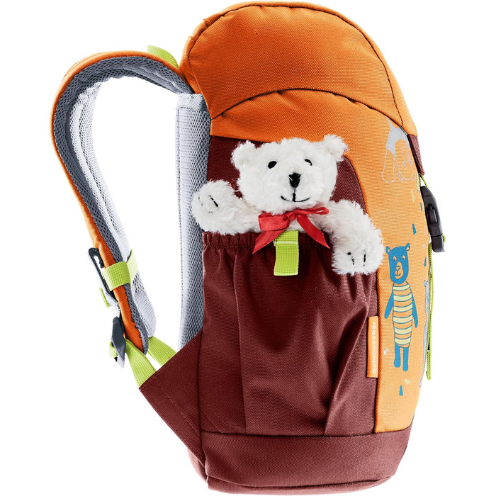 Дитячий рюкзак Deuter Cuddly Bear (8 л) лімітована серія з ведмедиком Тедді (мандарин-секвоя)