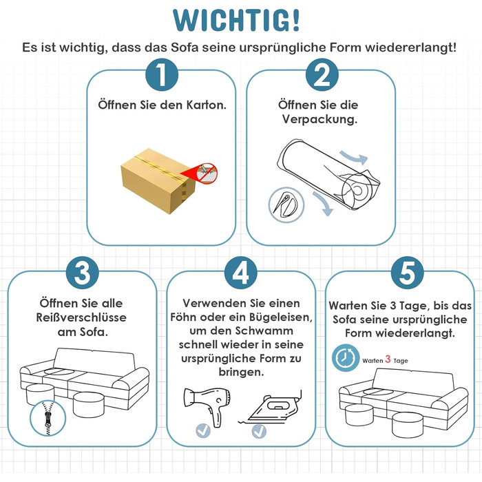 Модульна дитяча кушетка-конструктор MAMIZO Spielsofa Cord, 15 елементів, сірий колір. Кушетка для ігор та відпочинку, екологічна тканина Oeko-Tex, для дитячої кімнати.