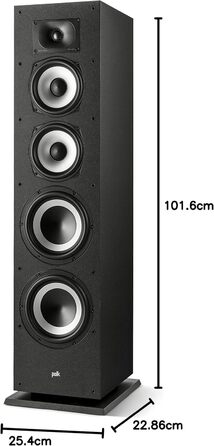 Активний сабвуфер Polk Audio Monitor XT12, 12 100W Class-AB, чорний (підлоговий динамік MXT70)