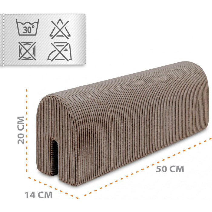 Захист для ліжечка дитячого Bettkantenschutz 50 см, коричневий з Minky, бортик на ліжко для немовлят, захист від випадання