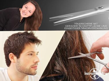 Ножиці для волосся Solingen, гострий зріз, мікрозазубрини, зроблено в Німеччині (15,24 см)