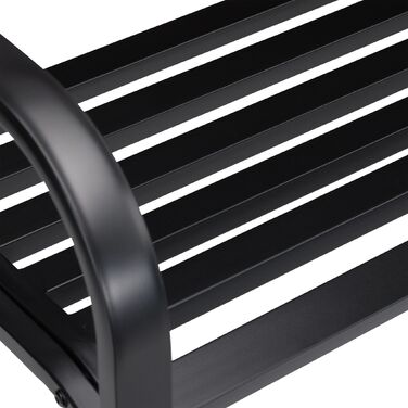 Relaxdays Чорна Садова Лавка