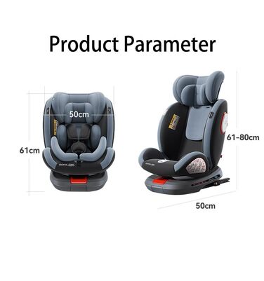 Автокрісло дитяче Magic ZC 360° з регулюванням висоти та нахилу, чорне (без підніжки)