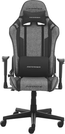 Ігровий/Офісний крісло DXRacer PRINCE 2.2 FD01 - чорно-сірий, з регулюванням висоти та функцією гойдання