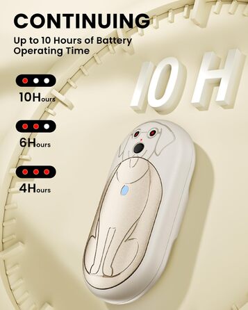 Електричний грієчка для рук Miaton 6000mAh - багаторазовий, портативний нагрівач для рук, кемпінг, подарунок