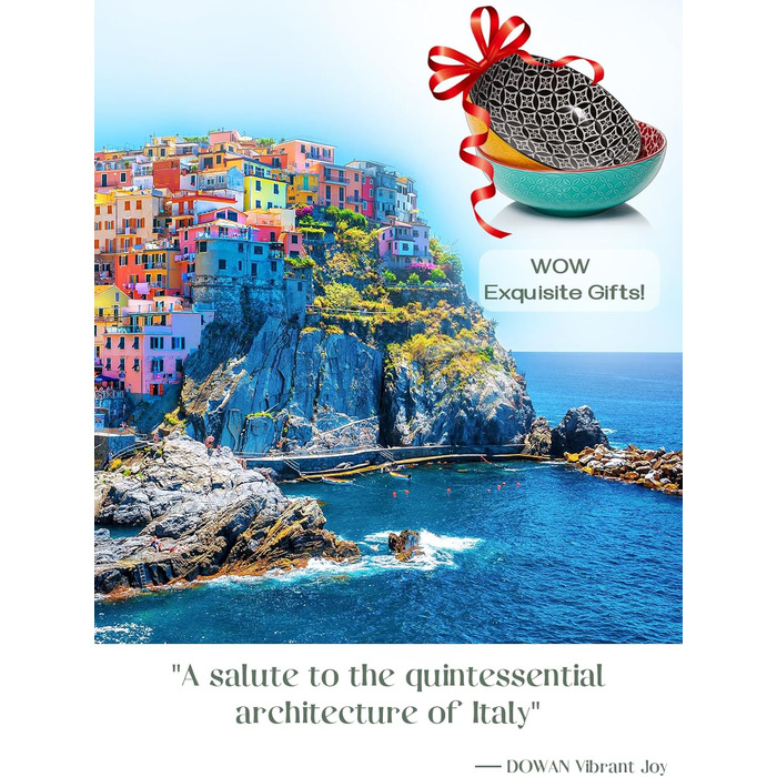 Салатник DOWAN 2000 мл, 2 шт., Ø24.1 см, порцеляновий, для пасти, мікрохвильовий, посудомийна машина, штабельований, різнокольоровий