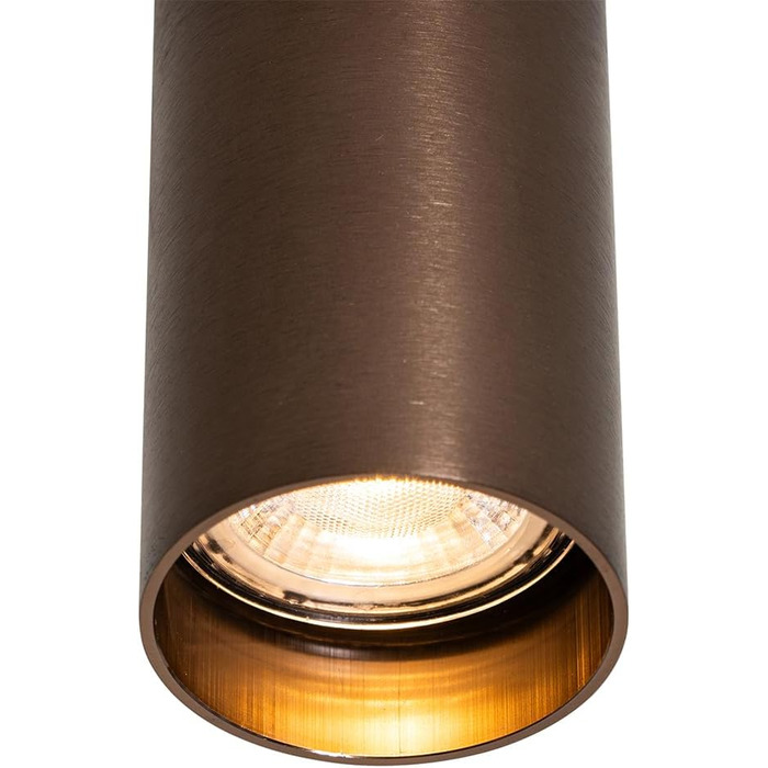 Світлодіодна лампа QAZQA Moderner Spot - світильник на стелю, настінний, для вітальні та спальні, бронзовий, GU10