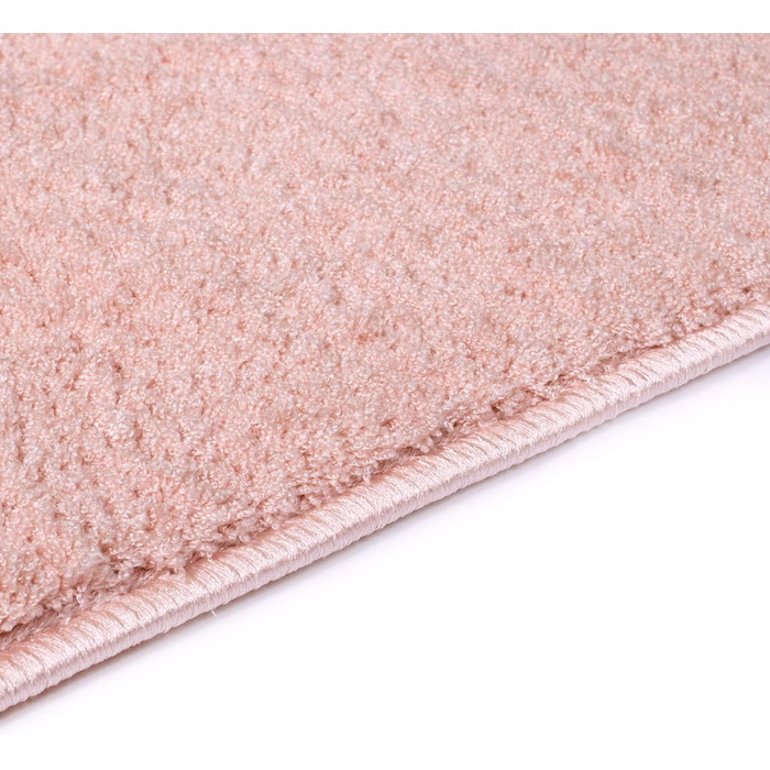 Килим міський кошлатий килим бігун мікрополіестер з високим ворсом однотонний вітальня спальня, розмір 80 х 300 см (доступний в прямокутному і круглому виконанні, рожевий, 80 смх150 см)