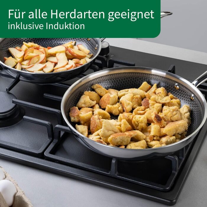 Сковорода Chefkoch від Fackelmann – діаметр 28 см, преміум якість, з керамічним антипригарним покриттям, для всіх типів плит (включно з індукцією)