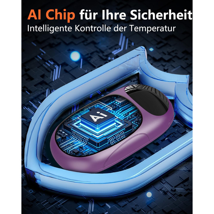 Електричні грілки для рук DDKJ - 2 шт. з LED-дисплеєм та 3 рівнями нагріву. Повторно заряджаються, для дітей, чоловіків та жінок.